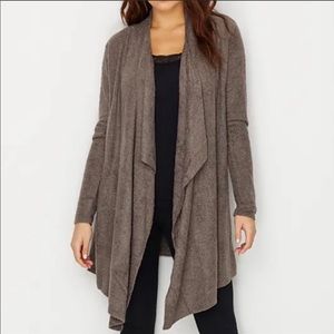 Barefoot Dream Cozychic Lite Calypso Cardigan Brown